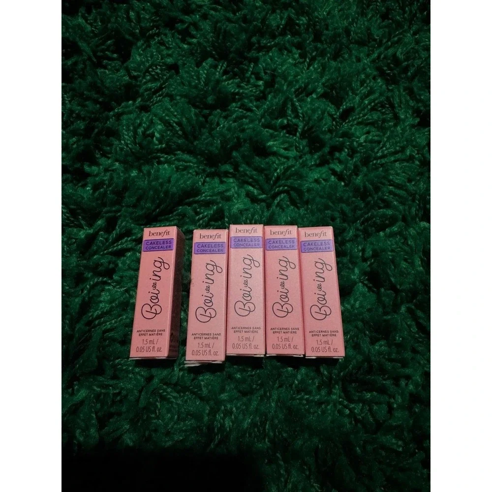 Benefit Boi-ing Cakeless Concealer 4 Light Cool 5pc Travel Sample Set 1.5ml Each